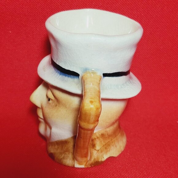 Vintage Dickens Toby Style Mug Cane Handle Creamer Cup - Picture 5 of 11